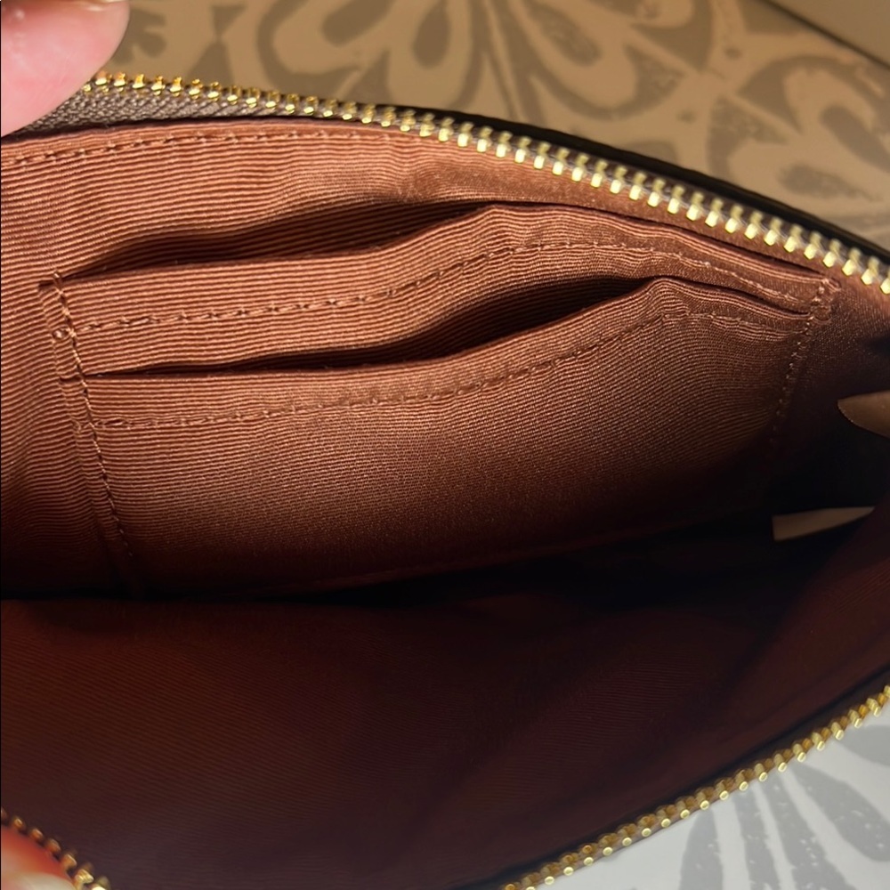 Coach Signature Canvas Citrus Print Wristlet | NWT | Orange Trim | Summer Resort - Picture 9 of 16